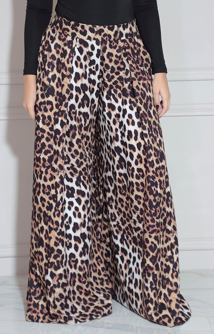 Pantalón café cheeta