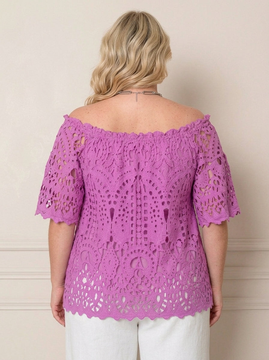 Blusa Guipiur - BLUSAS CURVY Boutiquemirel 