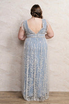 V*1-26*SOIEBLU*PM22213*AZUL - VESTIDO LARGO CURVY Boutiquemirel 