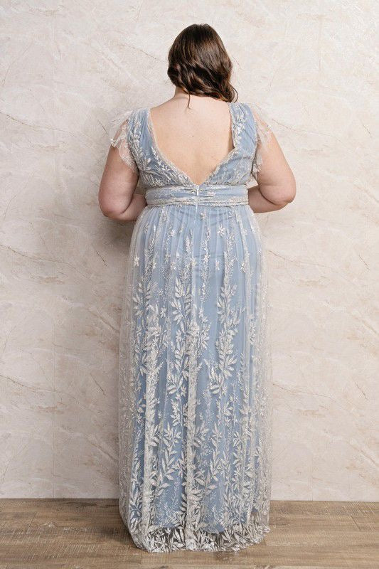 V*1-26*SOIEBLU*PM22213*AZUL - VESTIDO LARGO CURVY Boutiquemirel 