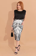 Vestido negro con blanco - VESTIDO Boutiquemirel 
