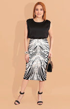 Vestido negro con blanco - VESTIDO Boutiquemirel 