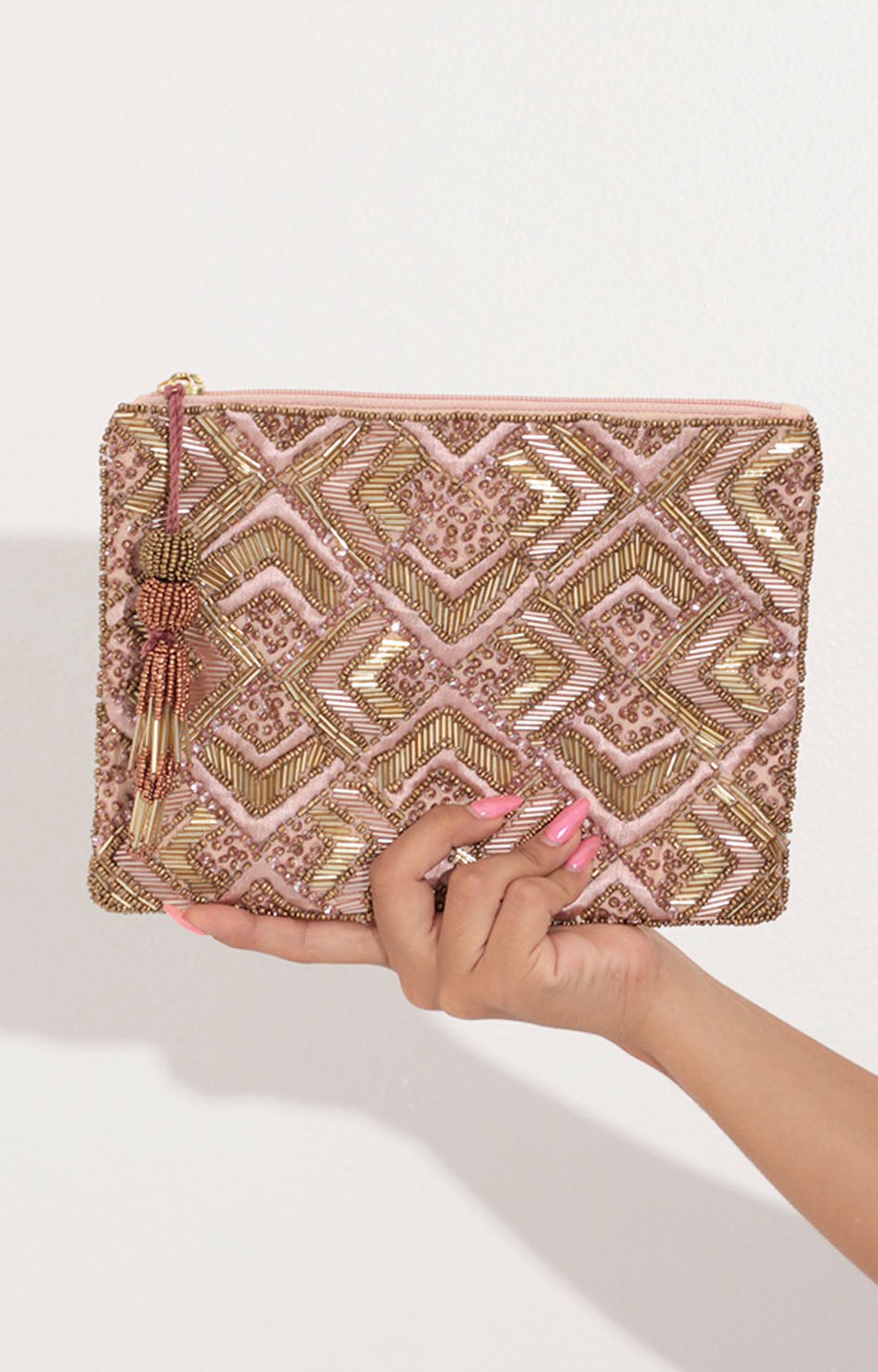 Bolsa beige bordada - BOLSA Boutiquemirel 