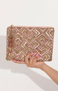 Bolsa beige bordada - BOLSA Boutiquemirel 