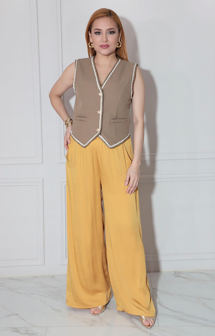 Chaleco café - CHALECO Boutiquemirel 