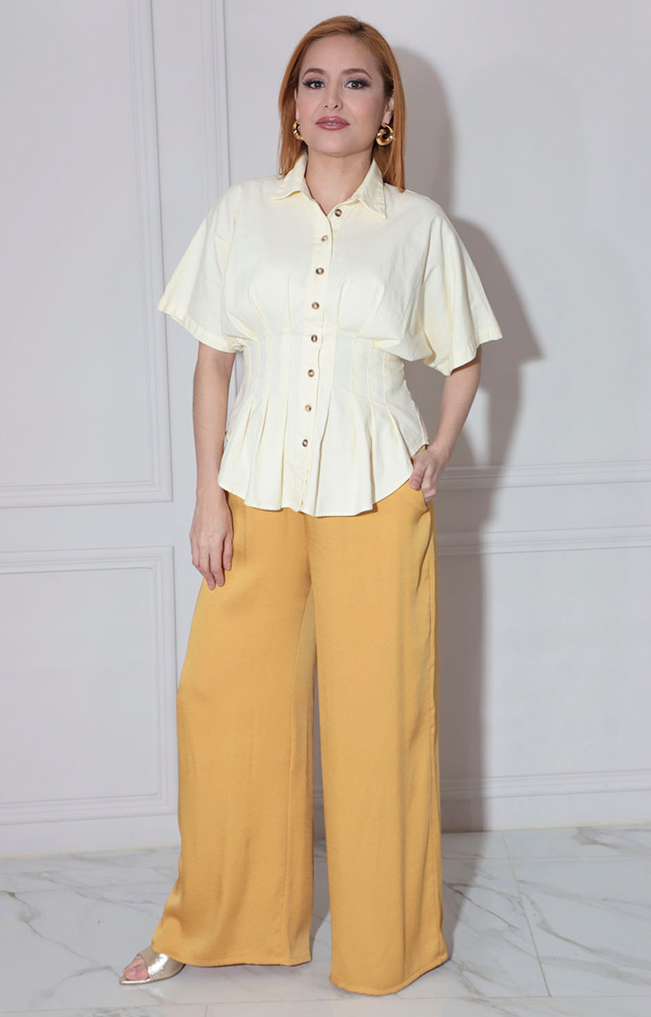 Blusa amarilla - BLUSA Boutiquemirel 