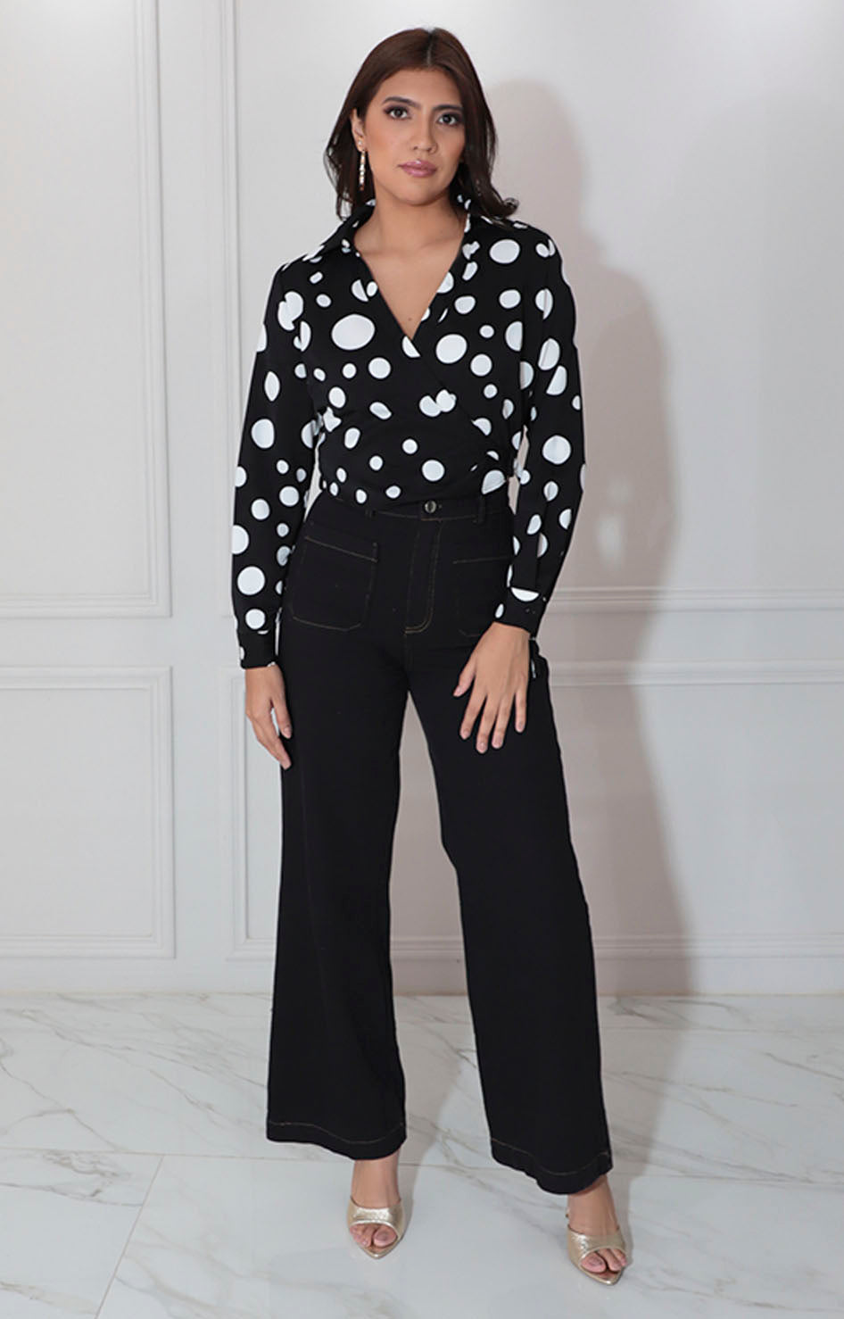 Pantalón negro denim - PANTALON Boutiquemirel 