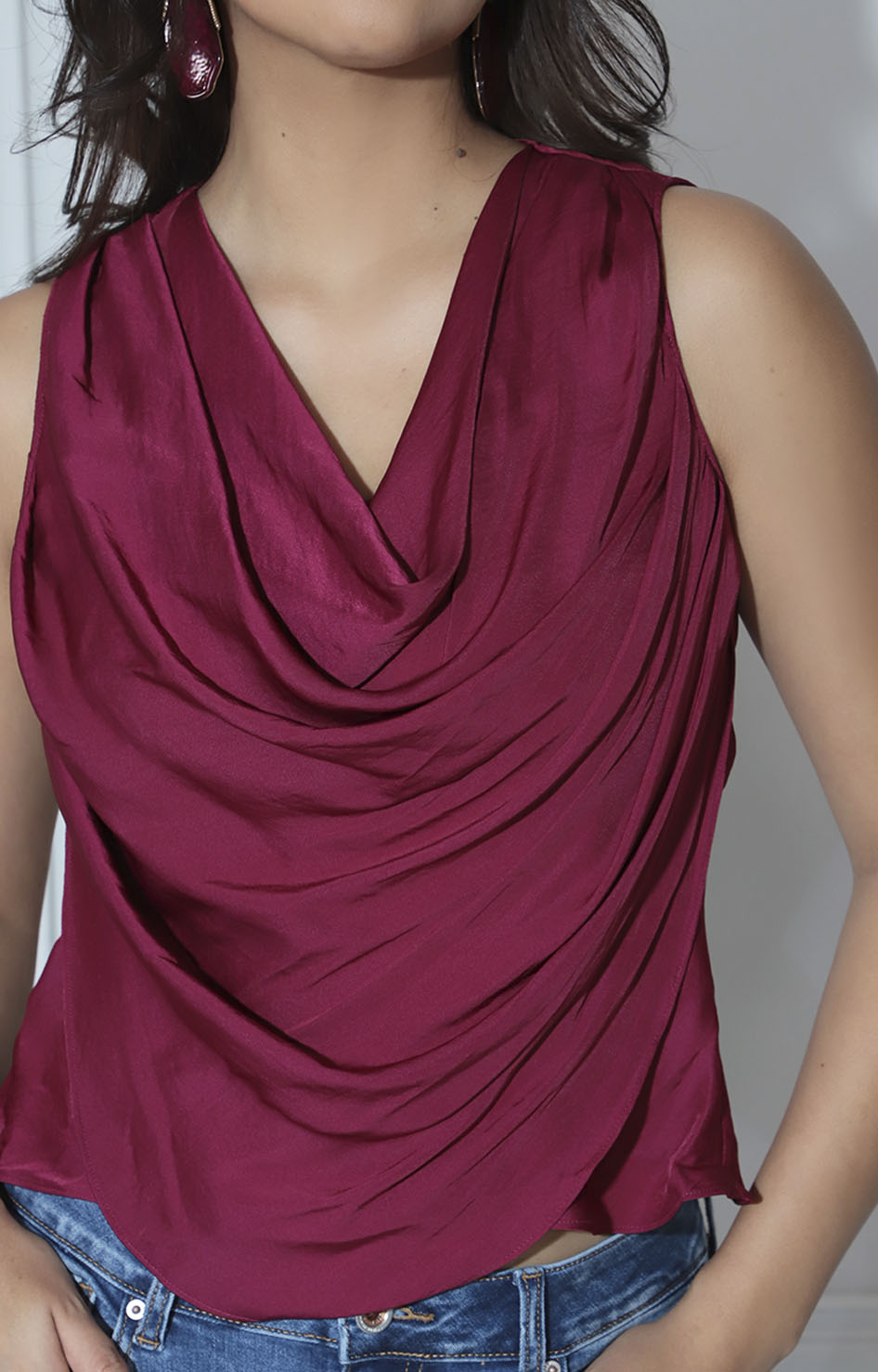 Blusa vino - BLUSA Boutiquemirel 