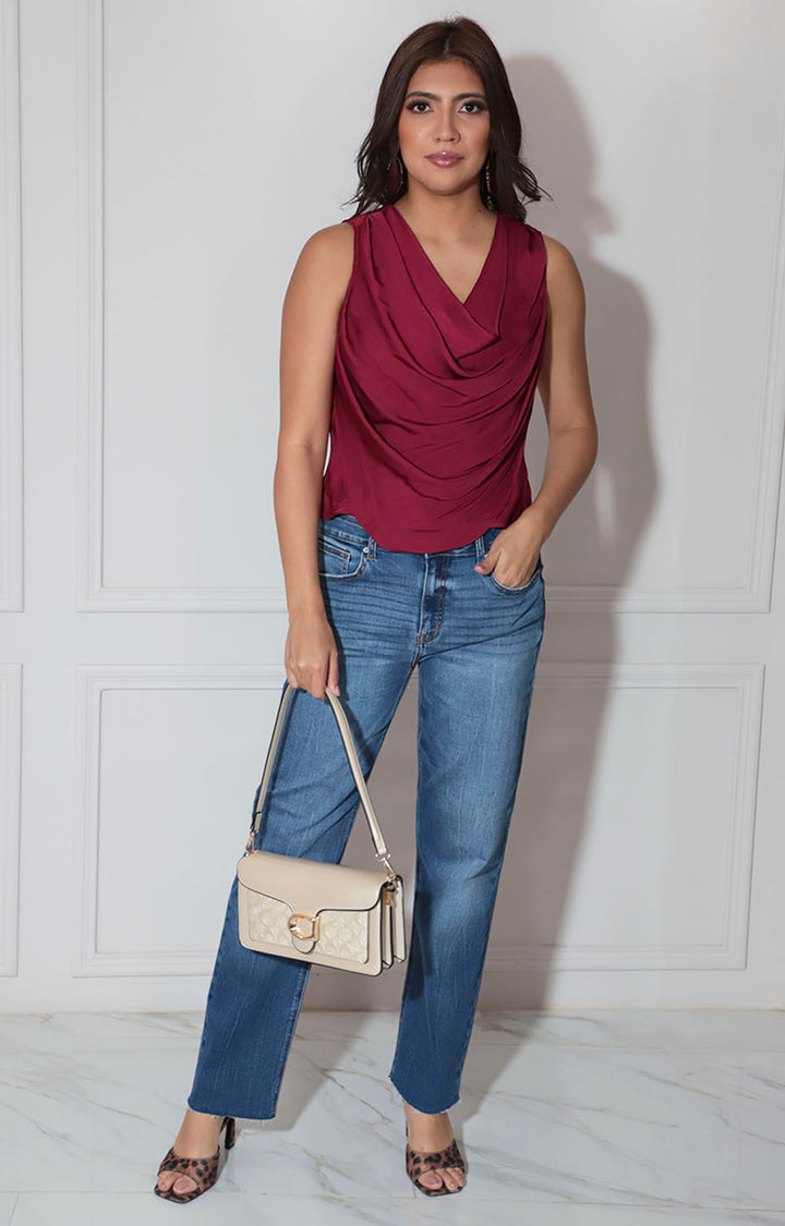 Blusa vino - BLUSA Boutiquemirel 