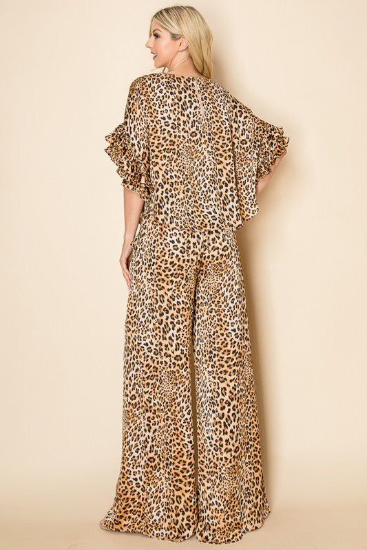 Conjutno beige estampado