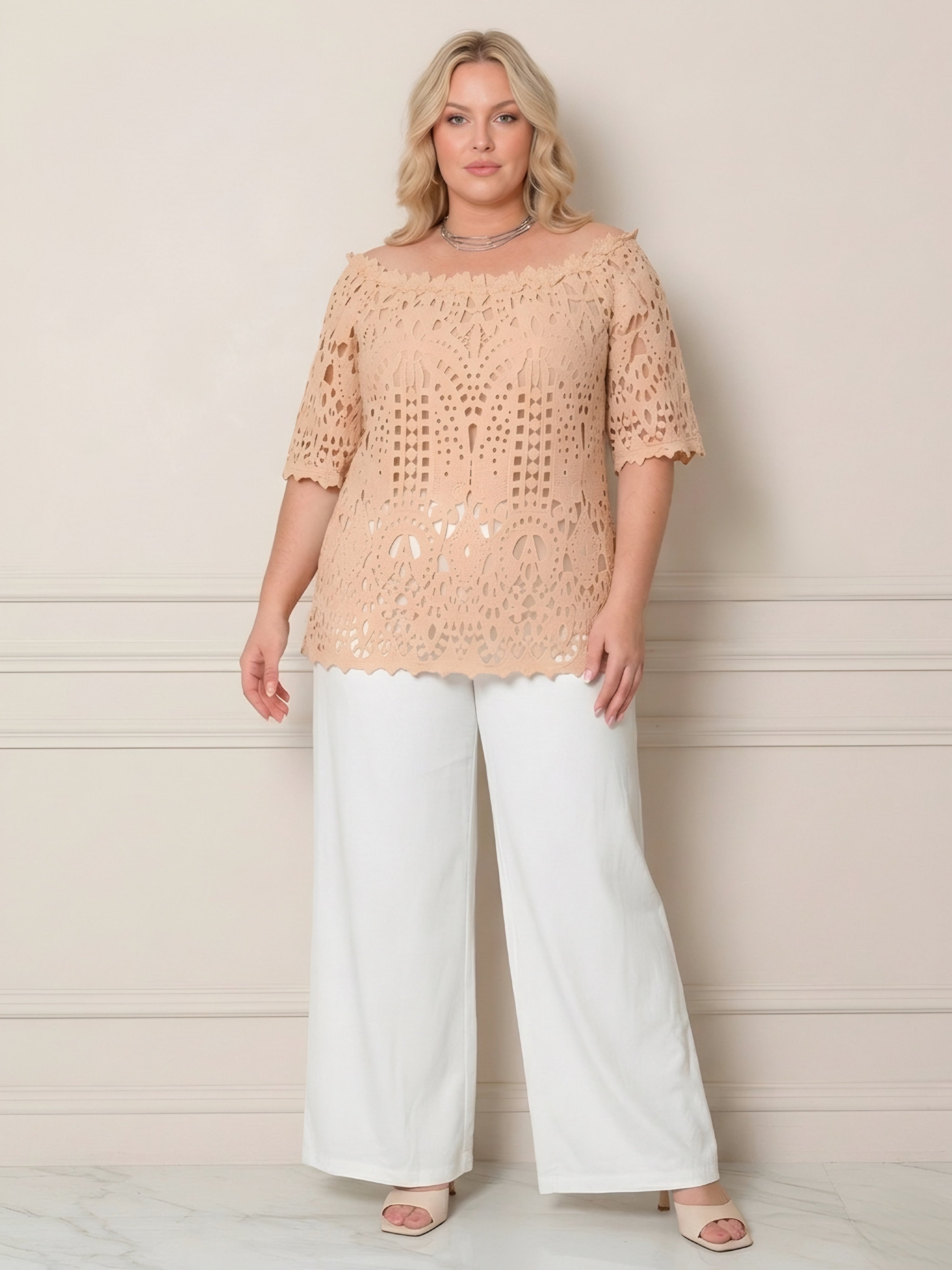Blusa Guipiur - BLUSAS CURVY Boutiquemirel 