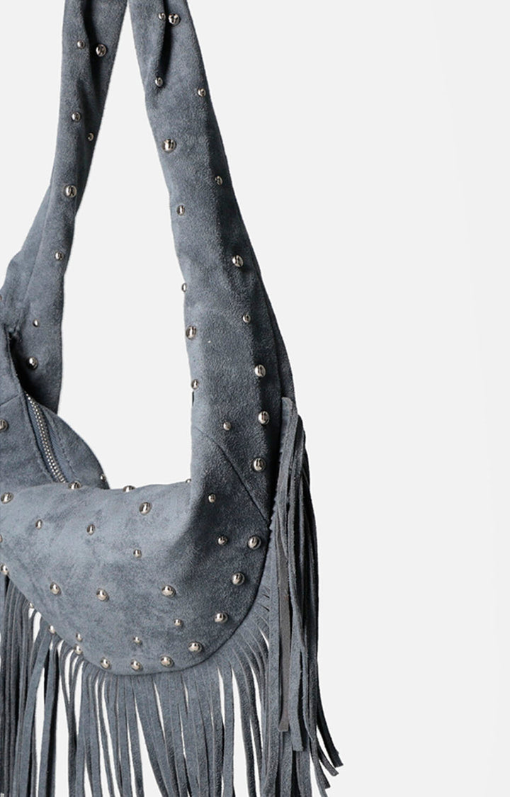 Bolsa denim con flecos - BOLSA Boutiquemirel 