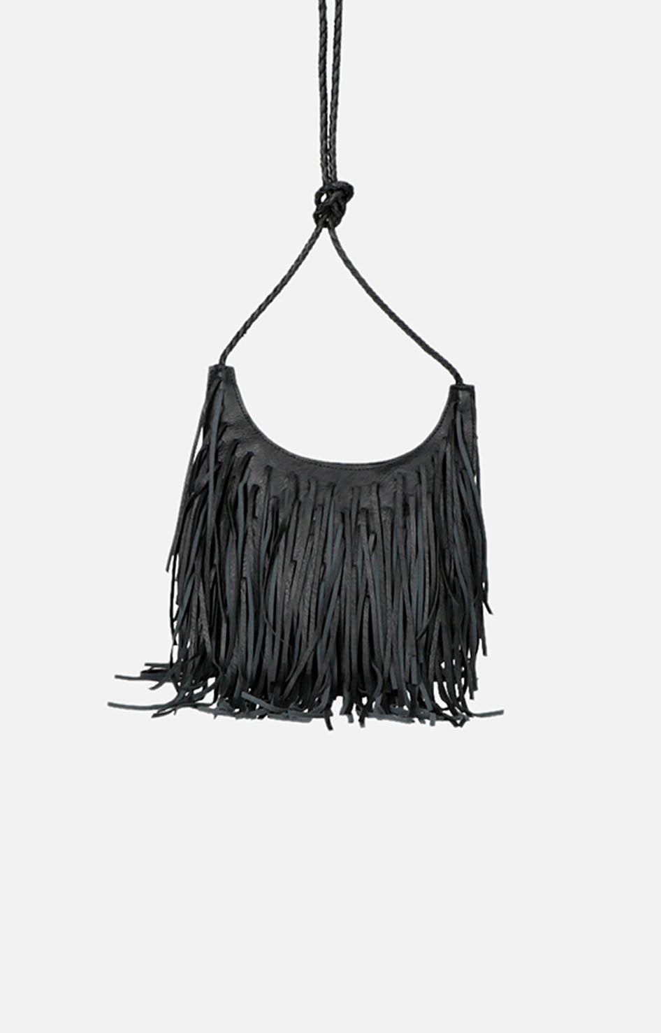 Bolsa negra con flecos - BOLSA Boutiquemirel 