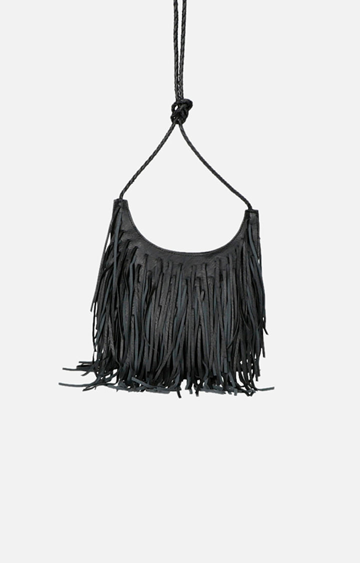 Bolsa negra con flecos - BOLSA Boutiquemirel 