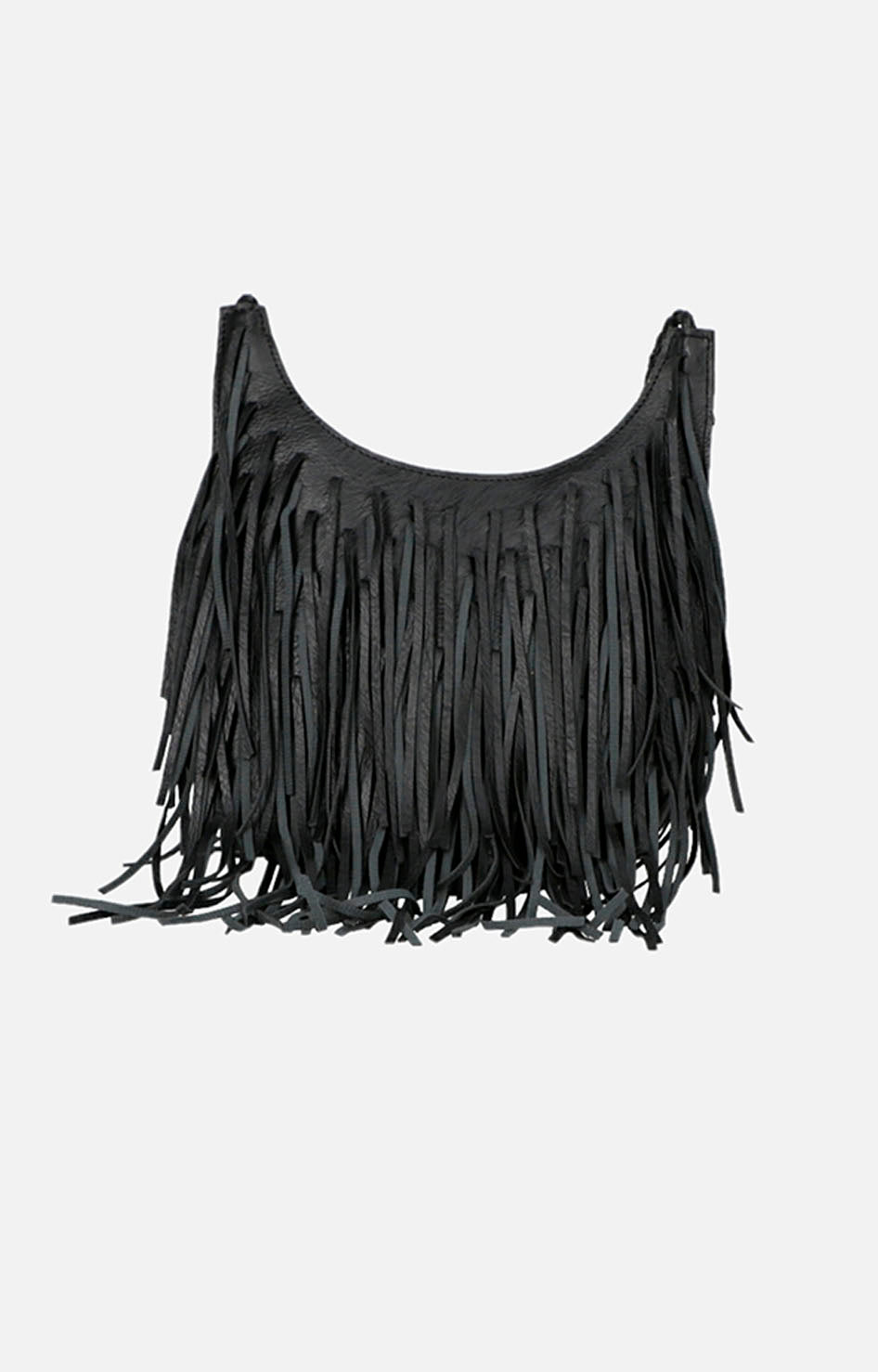 Bolsa negra con flecos - BOLSA Boutiquemirel 