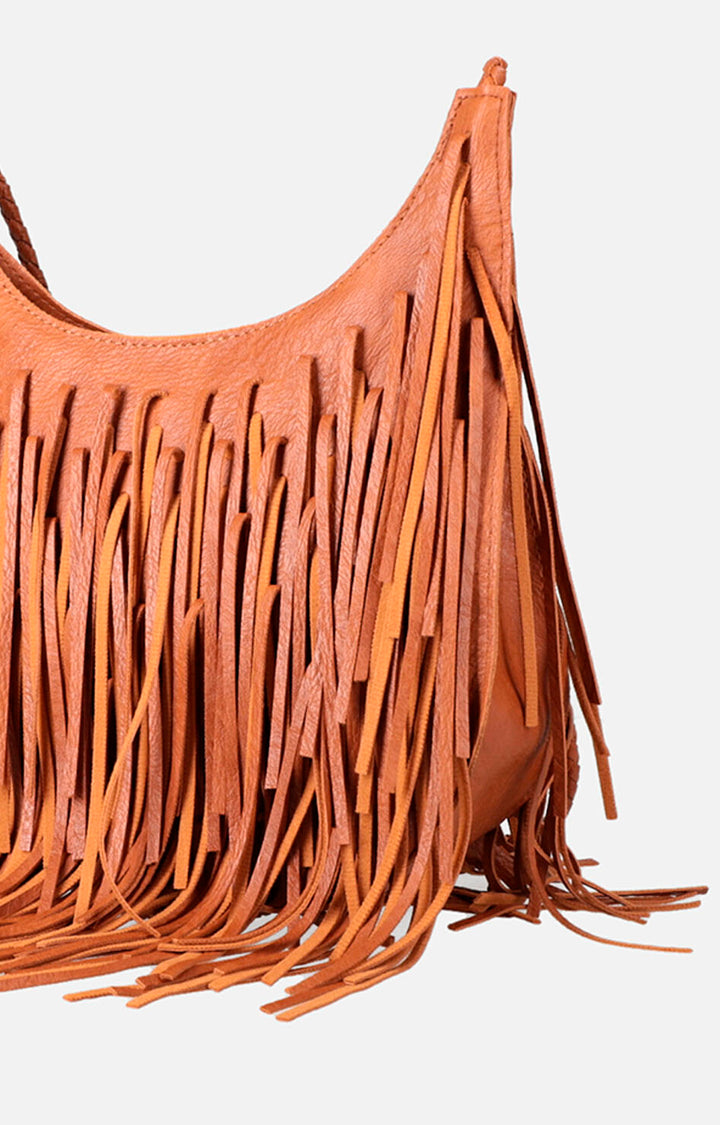 Bolsa café con flecos - BOLSA Boutiquemirel 