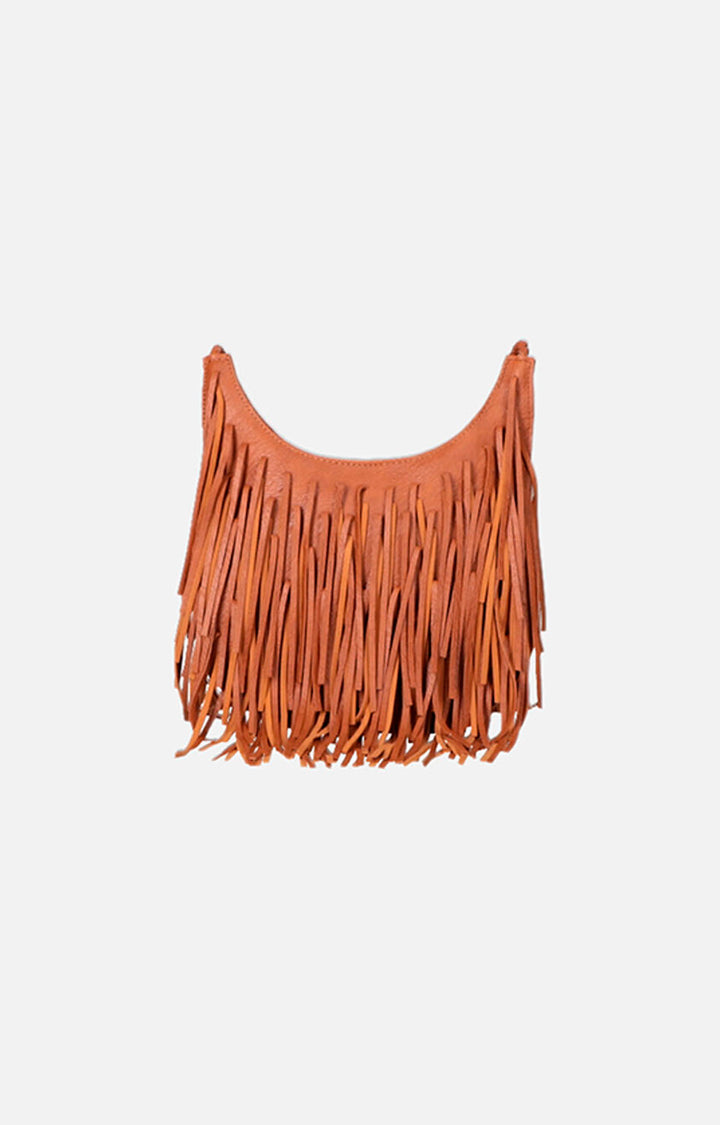 Bolsa café con flecos - BOLSA Boutiquemirel 