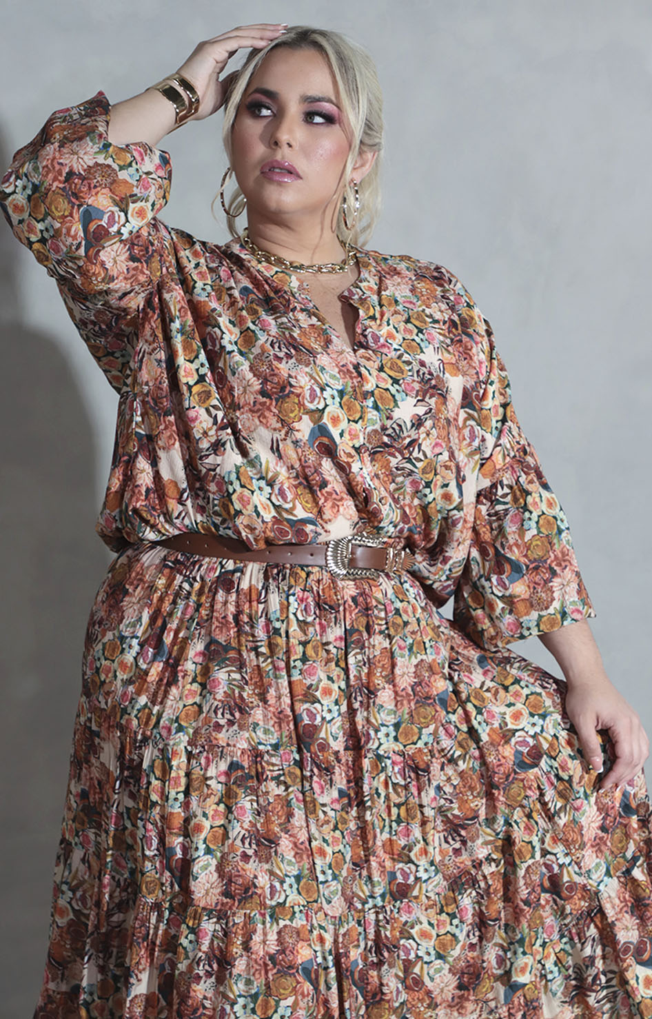 Blusa chedrón con flores - BLUSA XL Boutiquemirel 