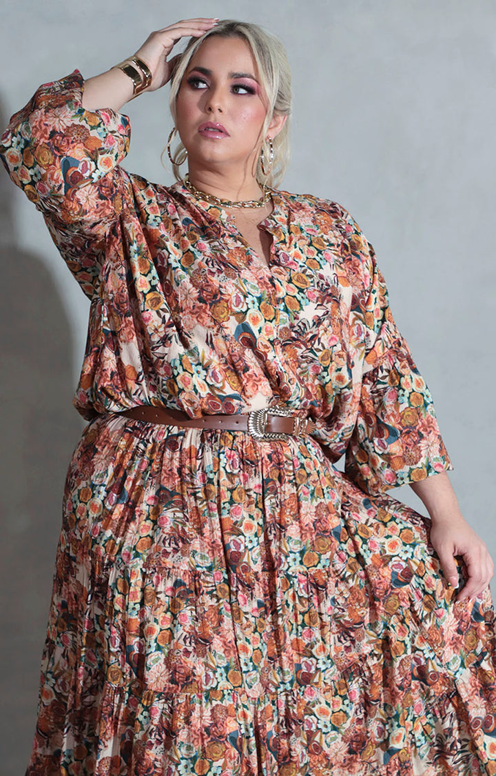 Blusa chedrón con flores - BLUSA XL Boutiquemirel 