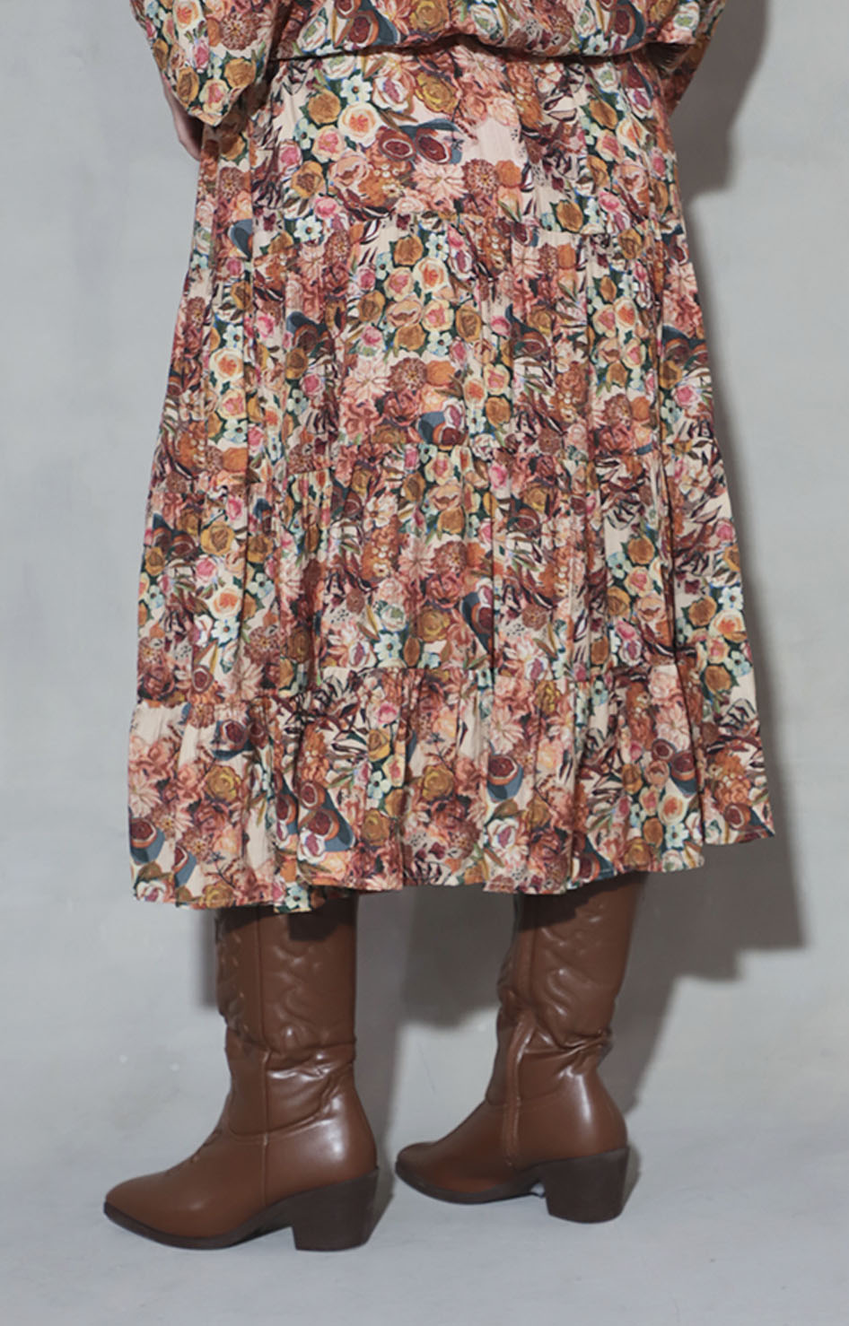 Falda chedrón floral - FALDA XL Boutiquemirel 