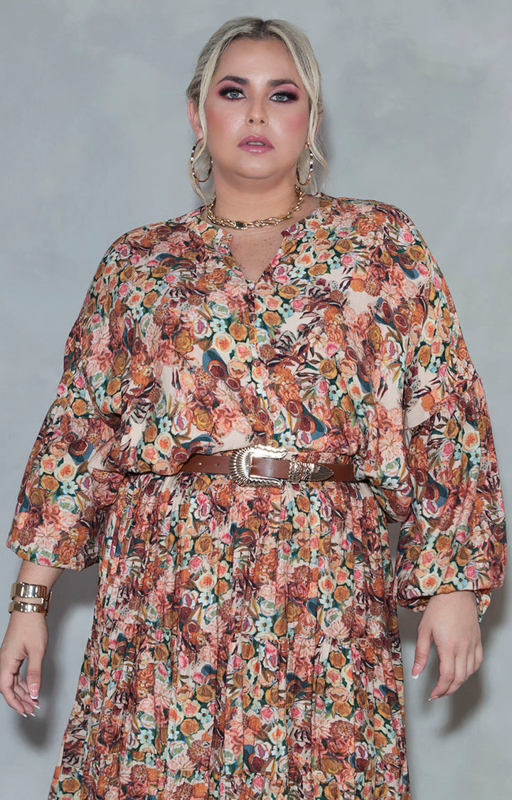 Blusa chedrón con flores - BLUSA XL Boutiquemirel 