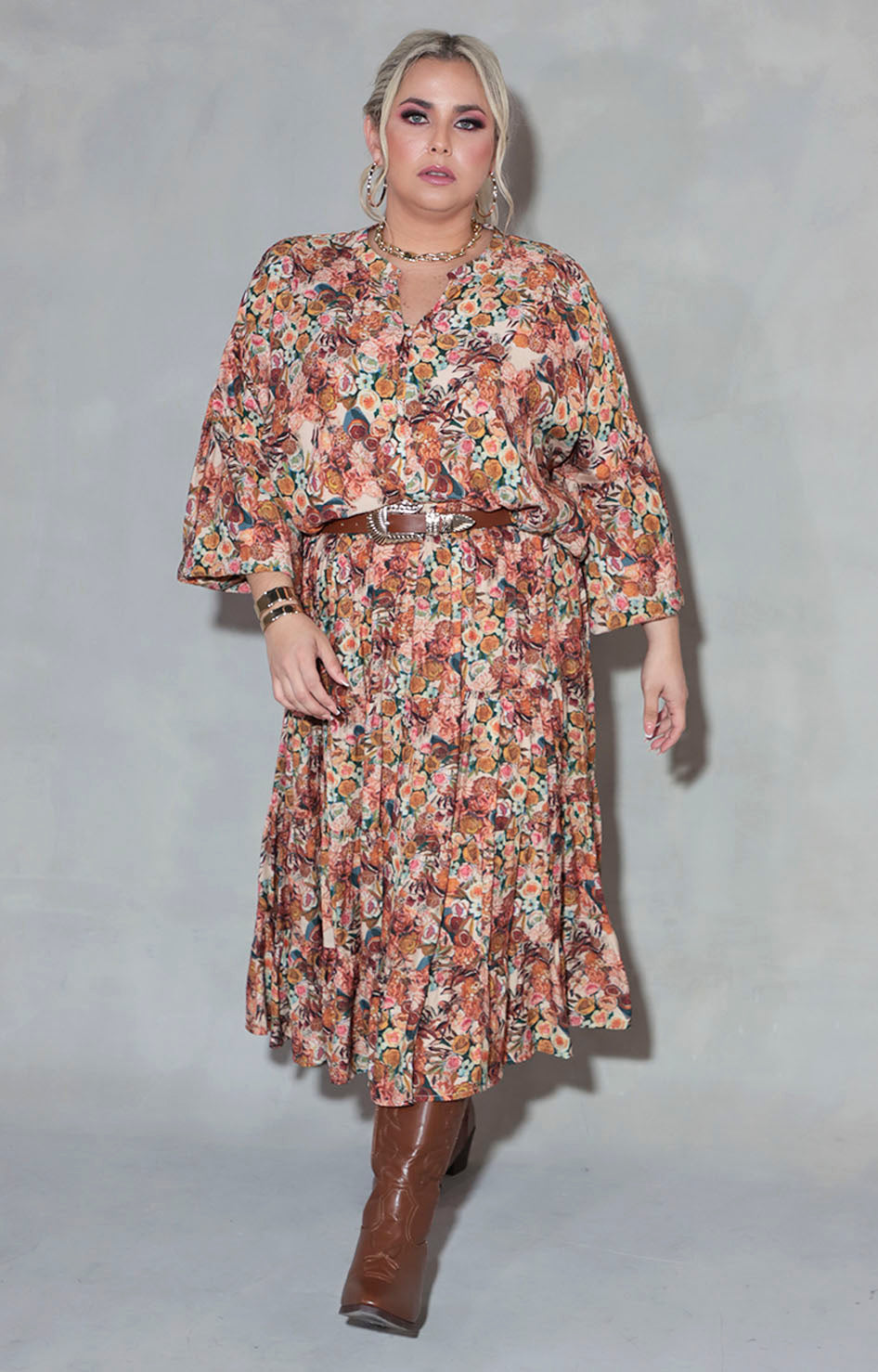 Blusa chedrón con flores - BLUSA XL Boutiquemirel 