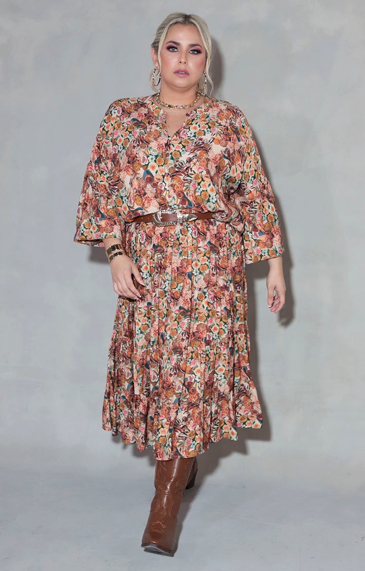 Blusa chedrón con flores - BLUSA XL Boutiquemirel 