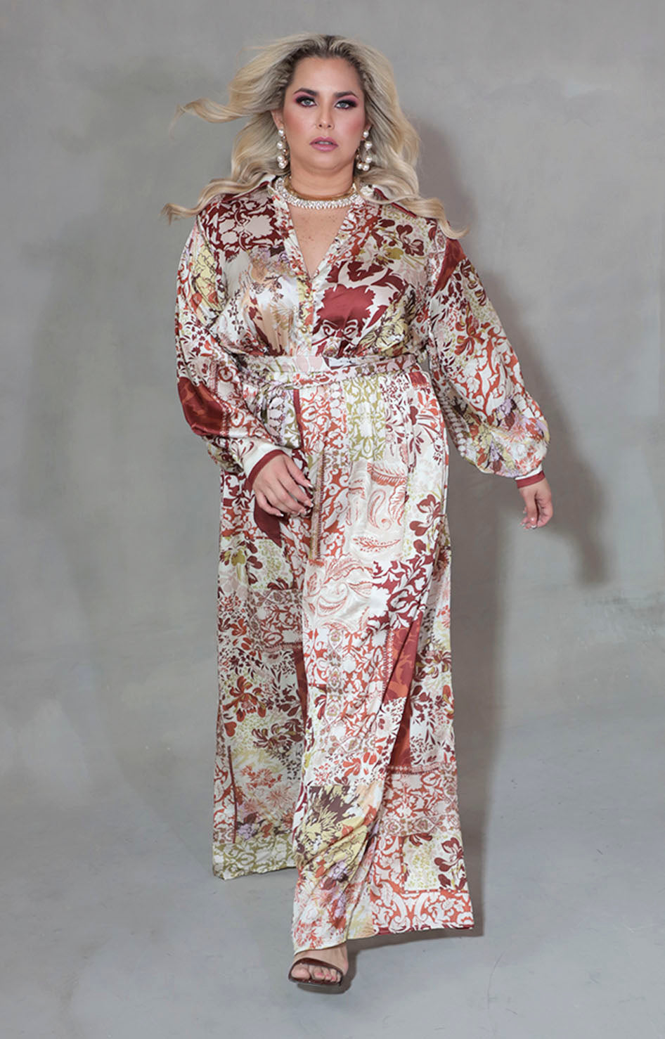 Palazzo beige paisley - PALAZZO XL Boutiquemirel 