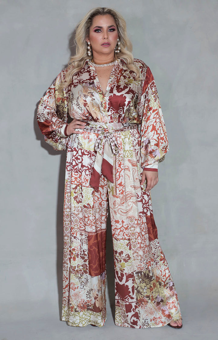 Palazzo beige paisley - PALAZZO XL Boutiquemirel 