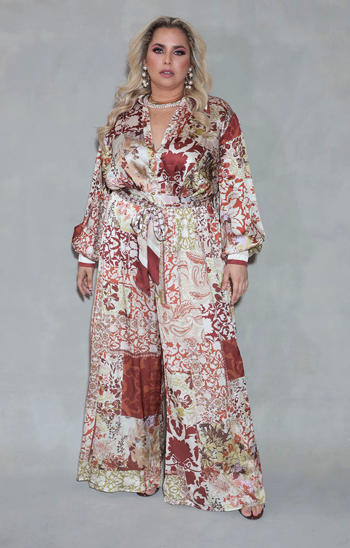 Palazzo beige paisley - PALAZZO XL Boutiquemirel 