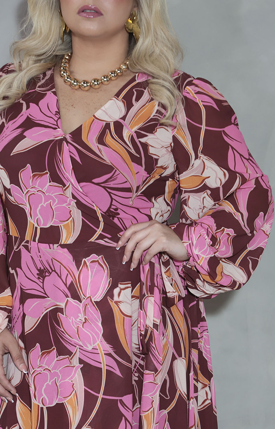 Vestido rosa floral - VESTIDO XL Boutiquemirel 