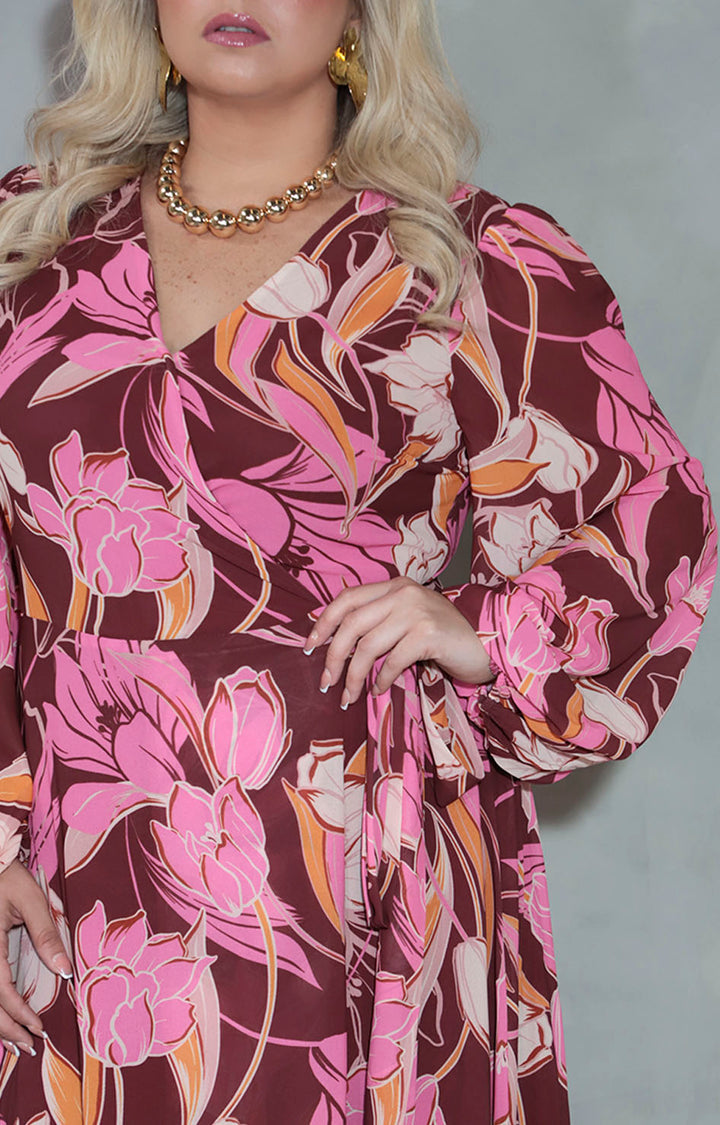 Vestido rosa floral - VESTIDO XL Boutiquemirel 