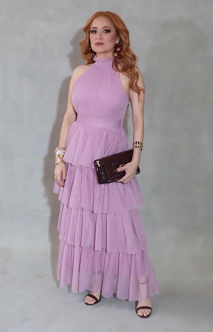 Vestido lila de tull - VESTIDO Boutiquemirel 