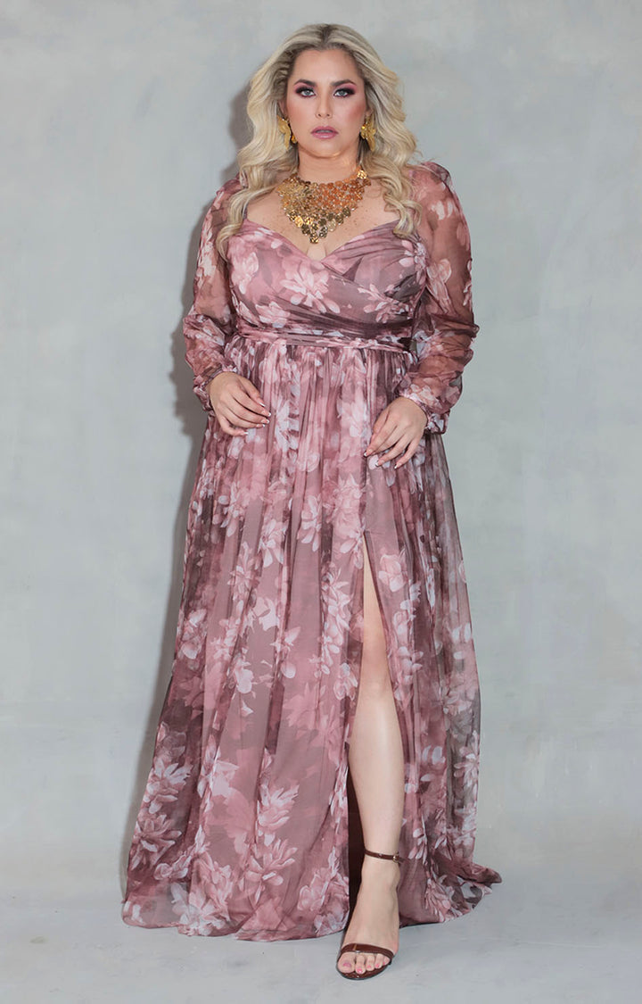 Vestido rosa con flores - VESTIDO XL Boutiquemirel 