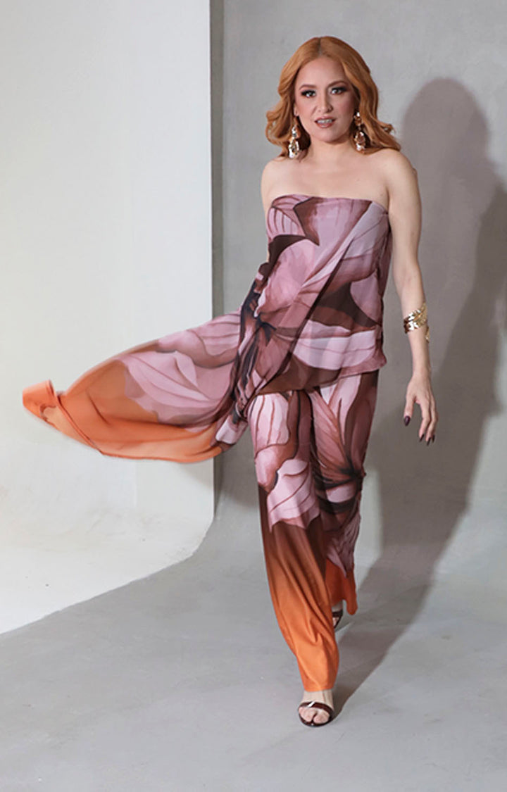 Palazzo strapless magenta - PALAZZO Boutiquemirel 