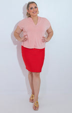 Falda roja corta - FALDA Boutiquemirel 