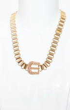 Collar dorado con dije de hebilla - COLLAR Boutiquemirel 