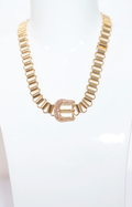 Collar dorado con dije de hebilla - COLLAR Boutiquemirel 