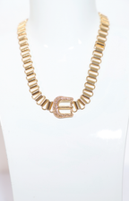 Collar dorado con dije de hebilla - COLLAR Boutiquemirel 