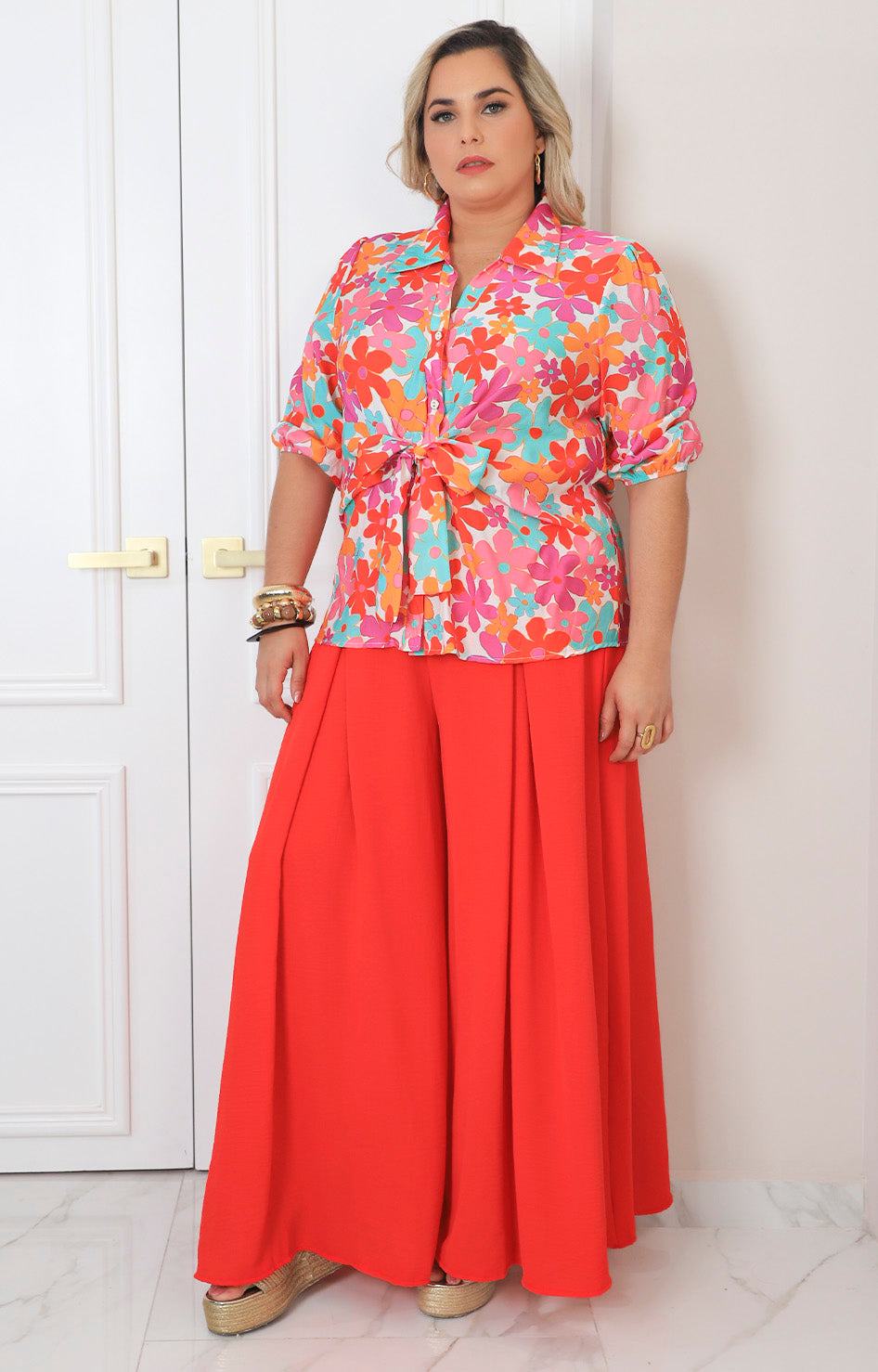 Blusa estampada de flores