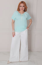 Blusa con lazo superior - BLUSAS REGULAR Boutiquemirel 