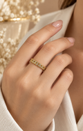 Anillo de oso con brillos