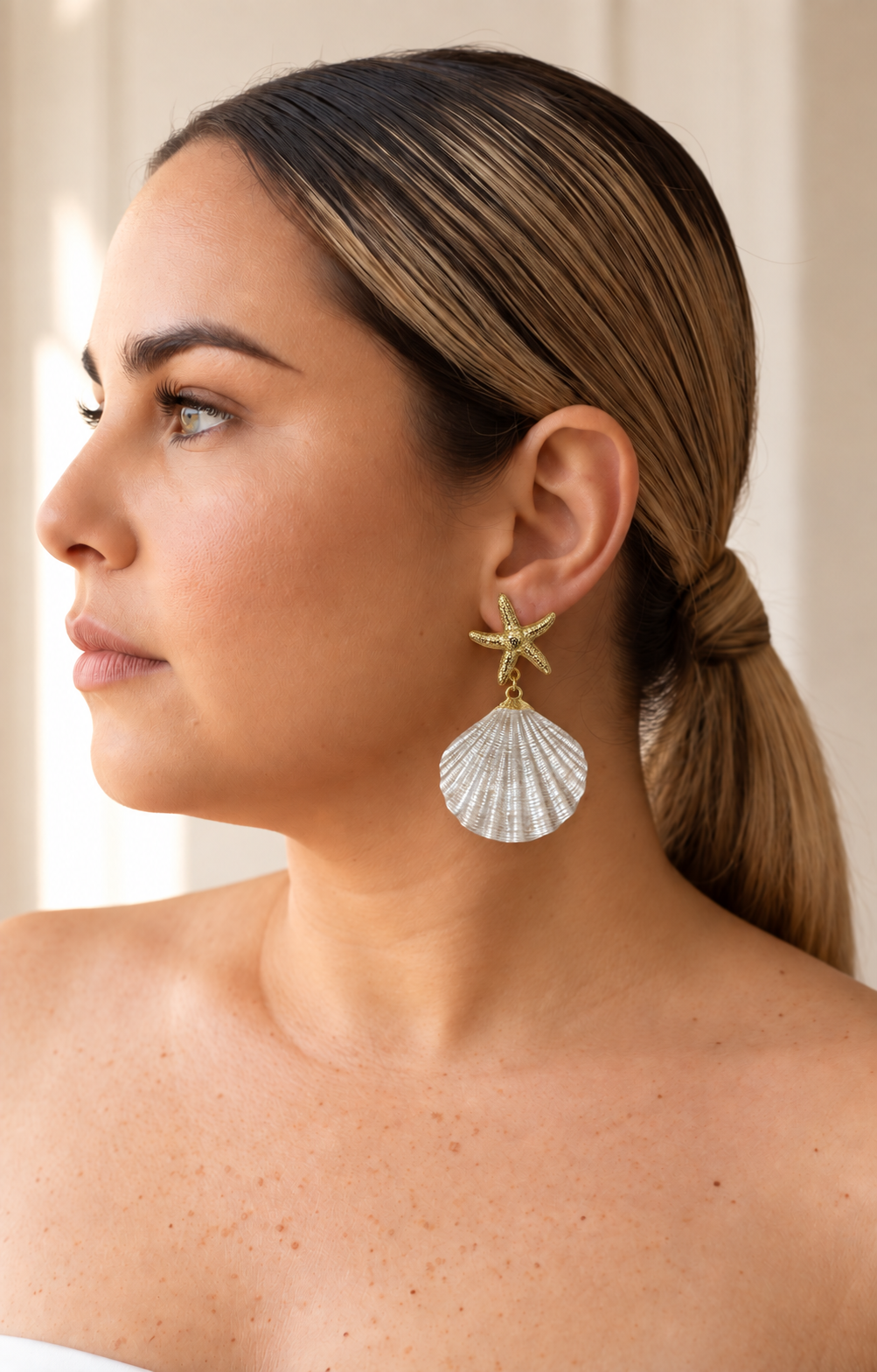 Aretes largos de mar