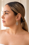 Arete eslabón chic