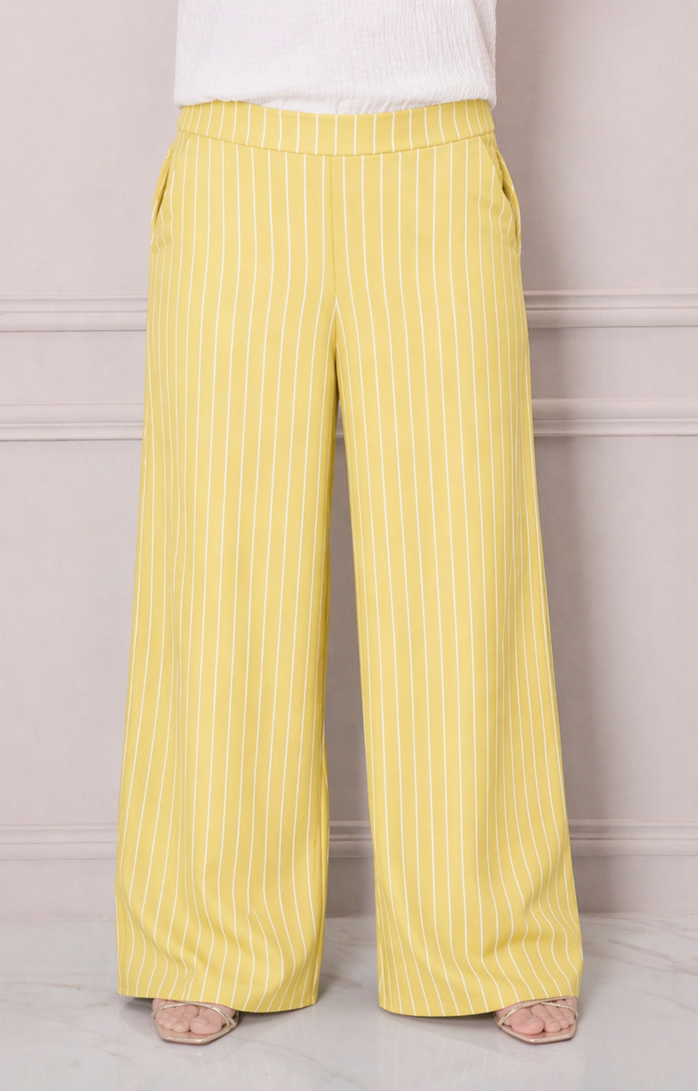 Pantalon recto de rayas - PANTALON CURVY Boutiquemirel 