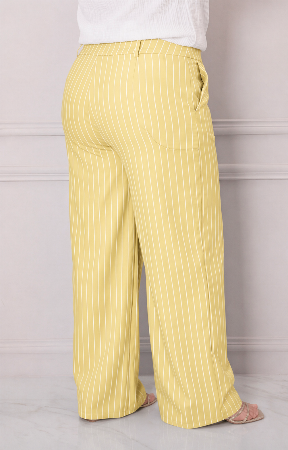 Pantalon recto de rayas - PANTALON CURVY Boutiquemirel 