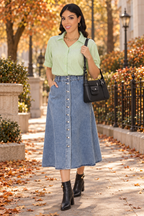 Blusa verde de rayas