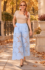Pantalon azul de guipiur