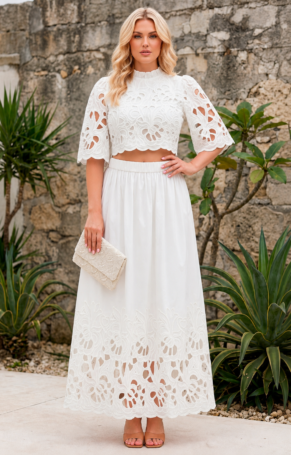 Conjunto con guipur - CONJUNTO REGULAR Boutiquemirel 