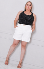 Short con hebilla dorada - SHORT CURVY Boutiquemirel 